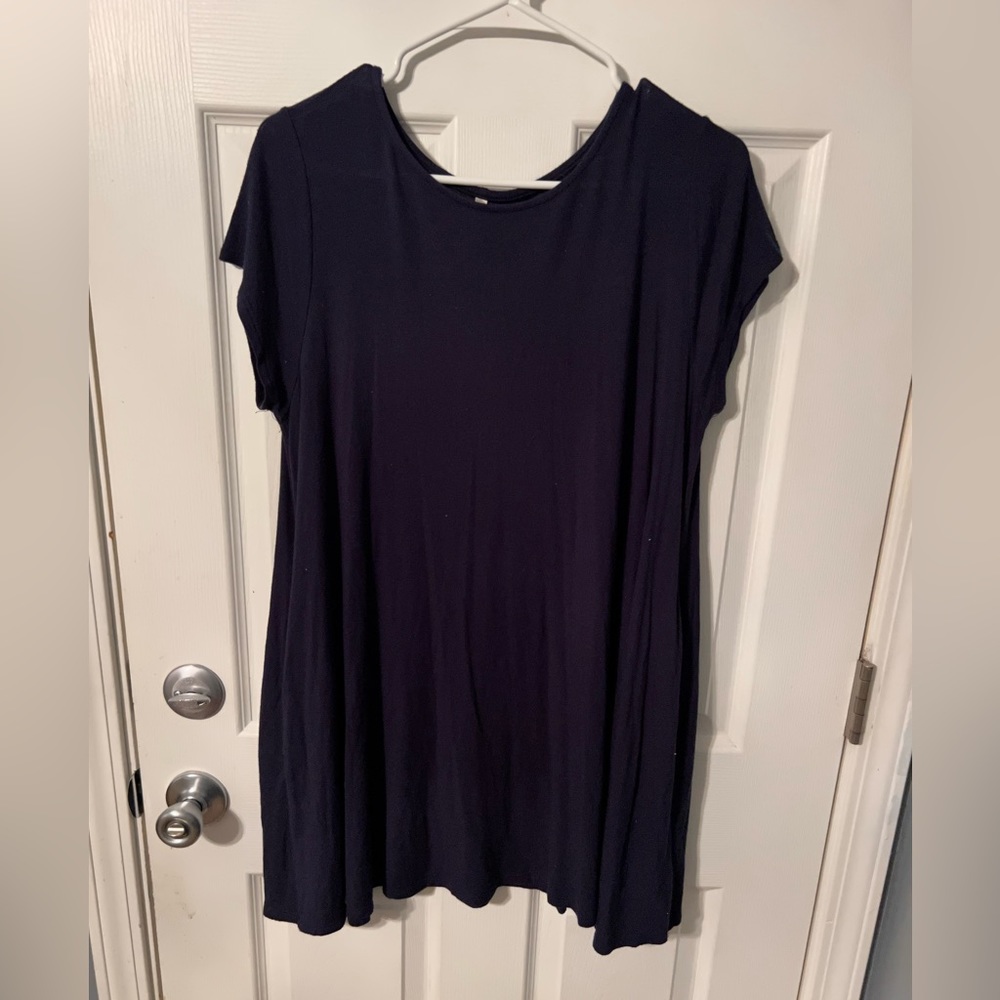 Navy blue maxi with pockets